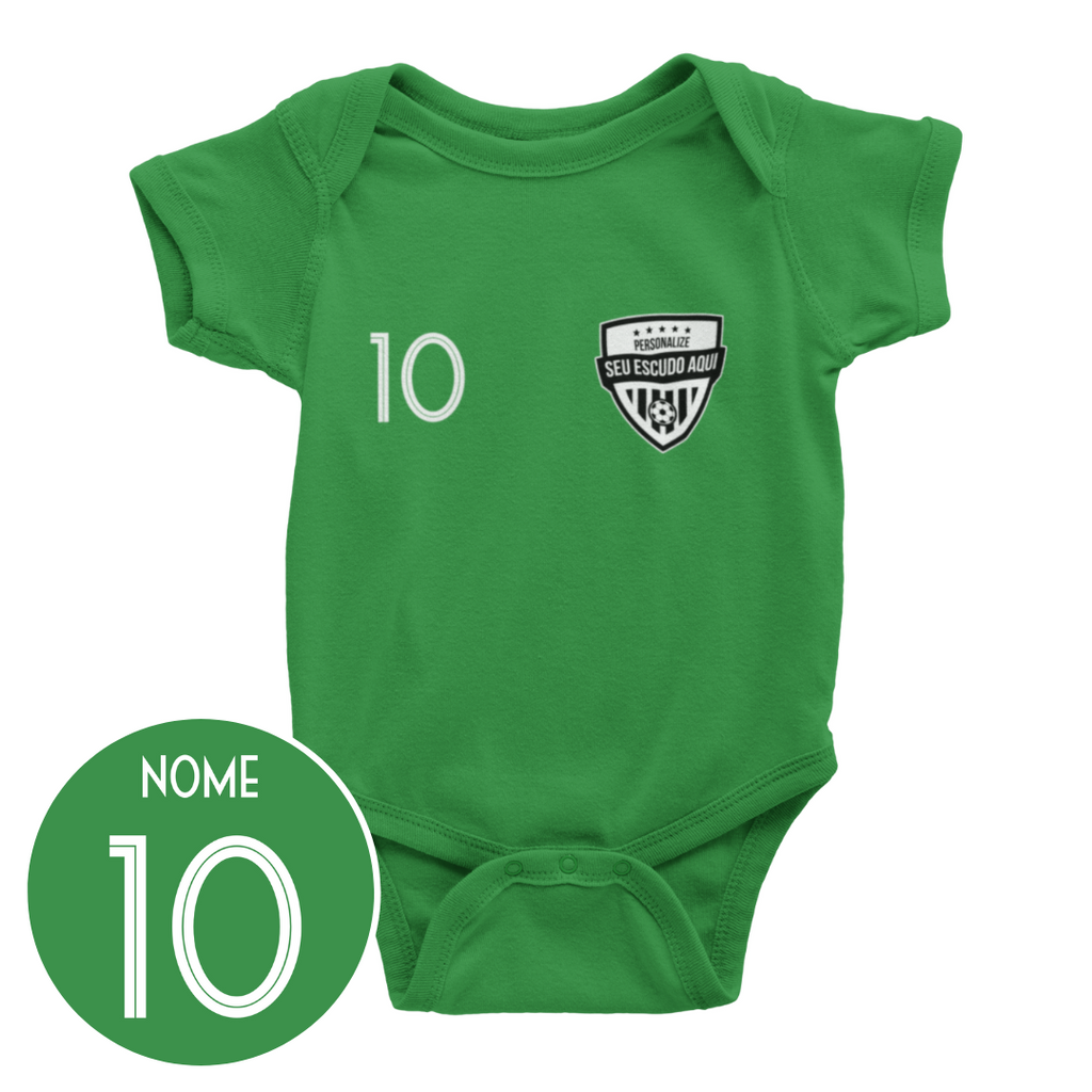 Body de Time Personalizado com o Escudo, Nome e Número