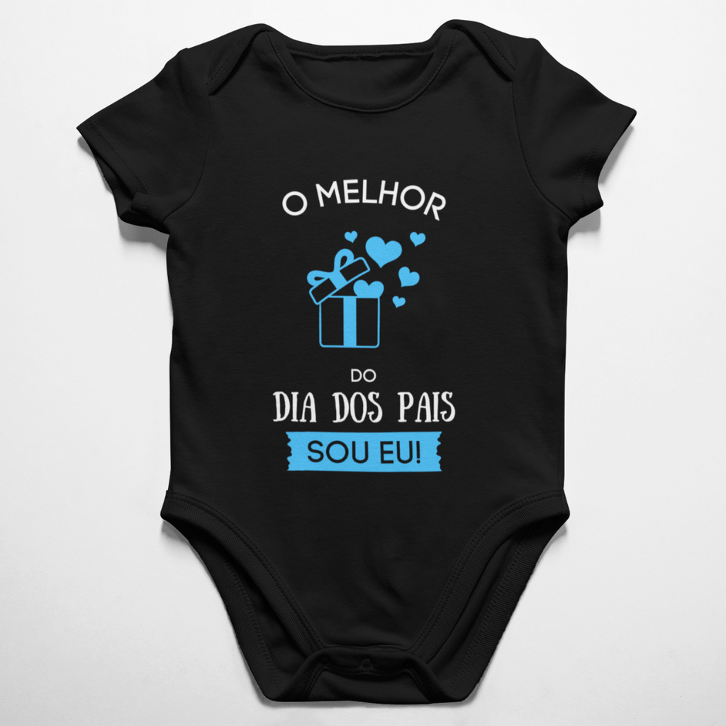 Body Preto Melhor Presente Sou Eu - Azul