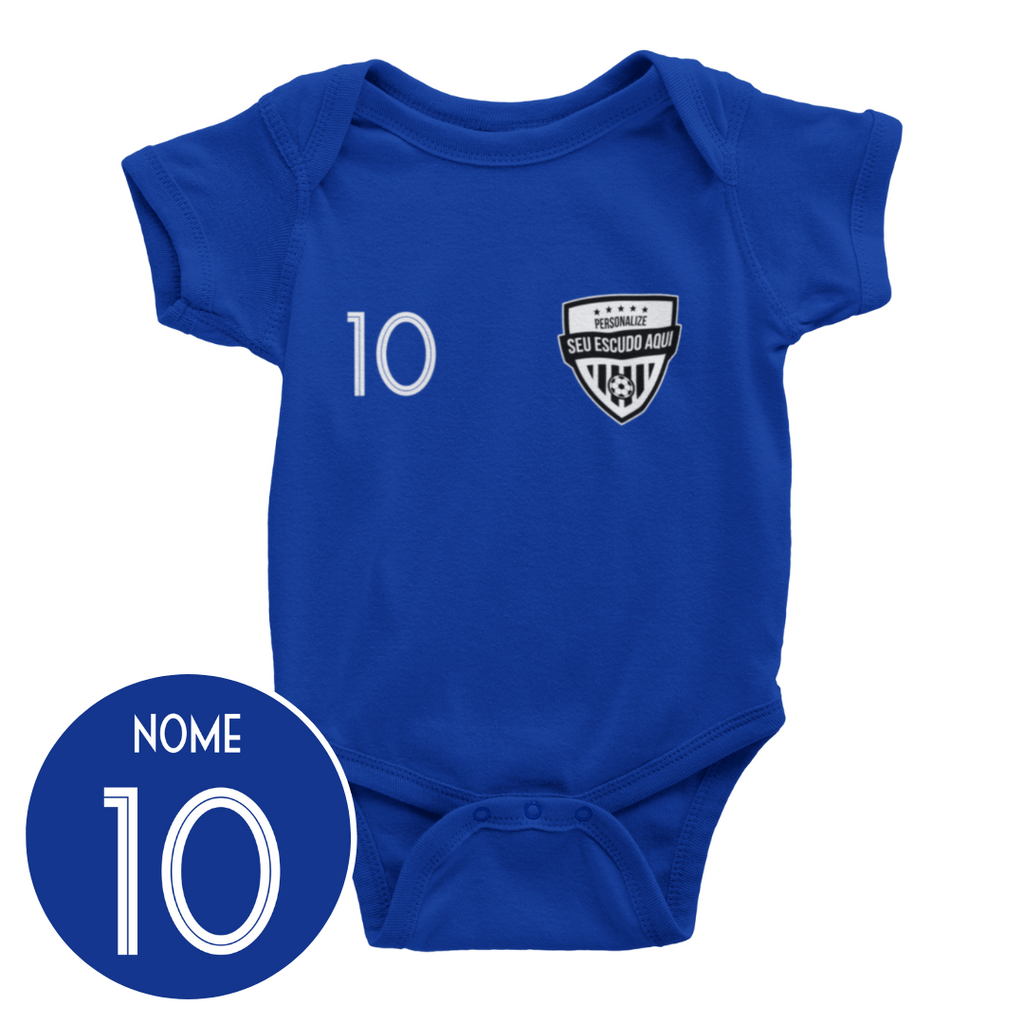 Body de Time Personalizado com o Escudo, Nome e Número