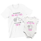 Kit Poliéster Primeiro Dia Dos Pais Com Minha Filha