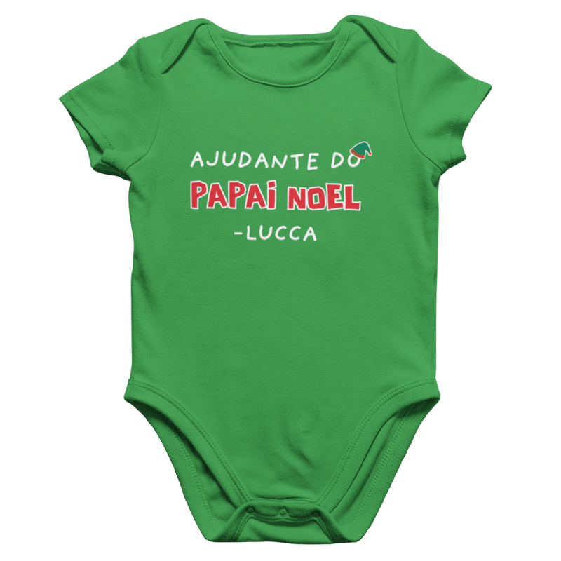 Body Ajudante do Papai Noel com Nome