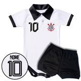 Kit Body Polo e Shorts Personalizado do Corinthians