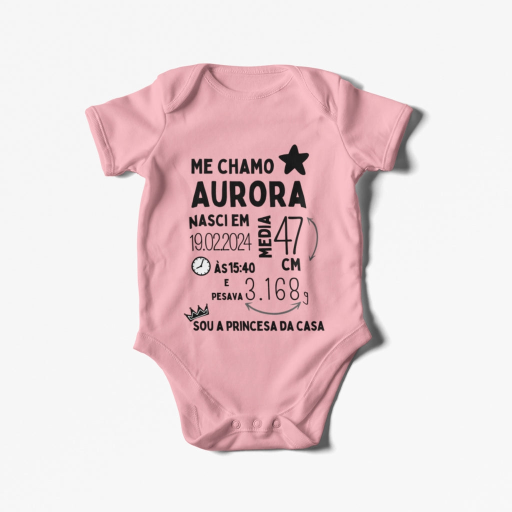 Body Personalizado Dia do Nascimento