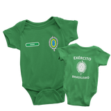 Body Verde Personalizado Exército Brasileiro