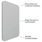 Quadro Metalizado Personalizado 21x30 cm A4