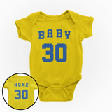 Body de Basquete Personalizado - Amarelo e Azul