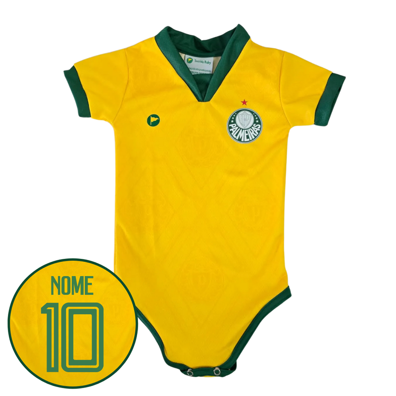 Body Amarelo Premium Palmeiras