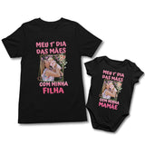 Kit Preto Dia Das Mães Com Foto - Modelo Rosa