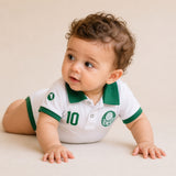 Body Polo Bebê Oficial Palmeiras – Personalizado com Nome e Número