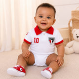 Body Polo Bebê Oficial São Paulo – Personalizado com Nome e Número