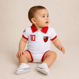 Body Polo Bebê Oficial Flamengo – Personalizado com Nome e Número