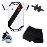 Kit Luxo Body Proteção UV Vasco Com Tênis, Shorts/Calça e Laço