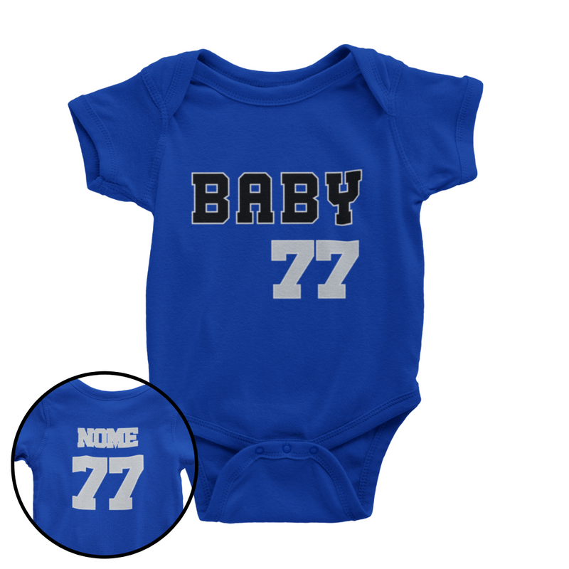 Body de Basquete Personalizado - Azul e Prata