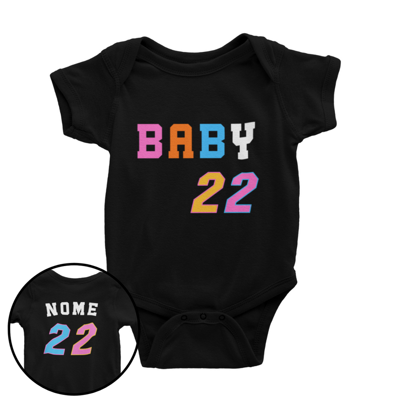 Body de Basquete Personalizado - Preto e Colorido