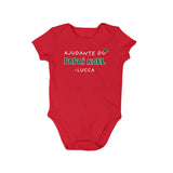 Kit Camiseta e Body Natal - Ajudante Papai Noel
