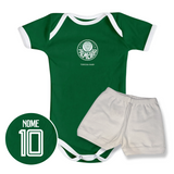 Kit Body Verde Personalizado e Shorts/Calça do Palmeiras