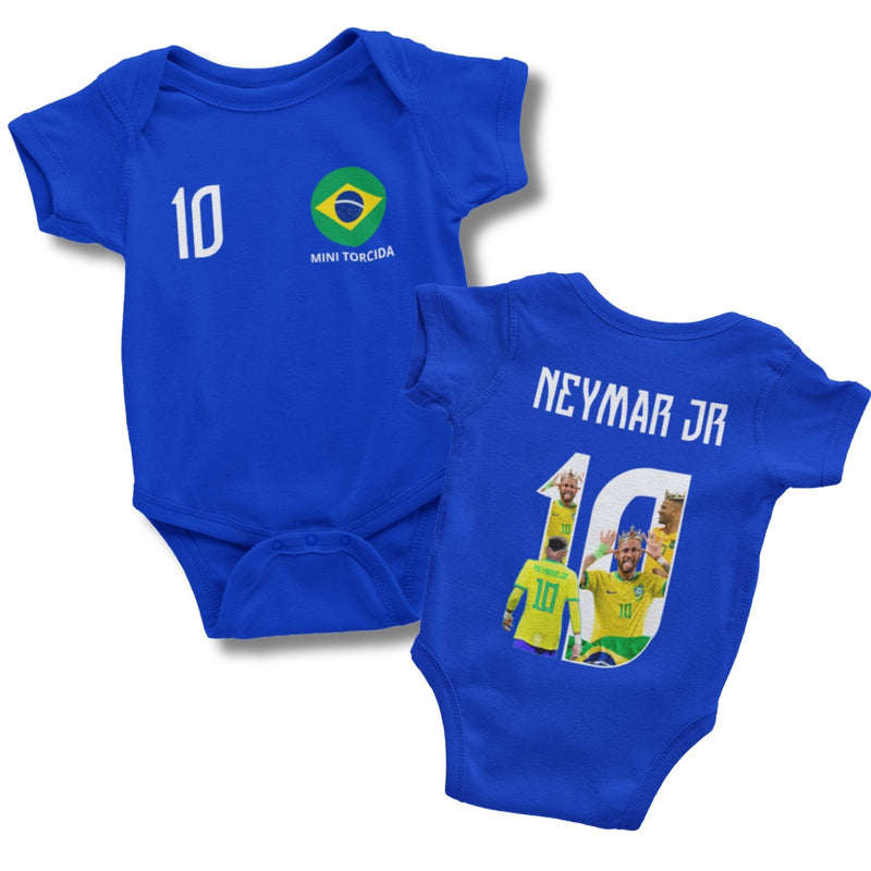 Body Personalizado do Brasil Azul - Edição Neymar Jr