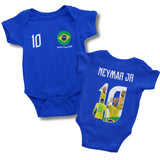 Body Personalizado do Brasil Azul - Edição Neymar Jr