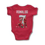 Body Personalizado de Portugal Vermelho - Edição Especial Cristiano Ronaldo