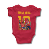 Body Personalizado da Espanha Vermelho - Edição Especial Lamine Yamal