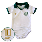 Body Polo Branco Proteção UV Palmeiras