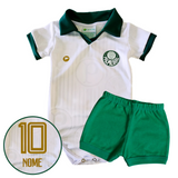 Kit Body Polo Branco Proteção UV e Shorts/Calça Palmeiras