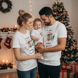 Kit Camisetas e Body de Bebê - Primeiro Natal com a Família