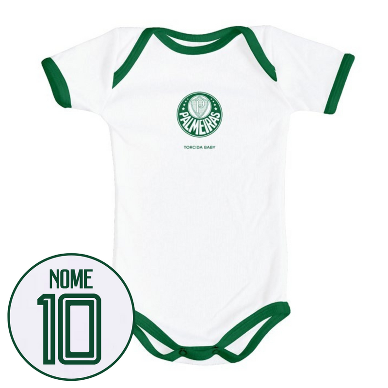 Body Branco Personalizado do Palmeiras