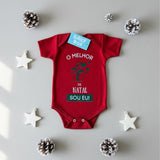 Body O Melhor Presente de Natal Sou Eu - Estampa Verde