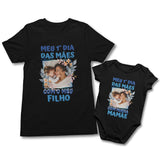 Kit Preto Dia Das Mães Com Foto - Modelo Azul