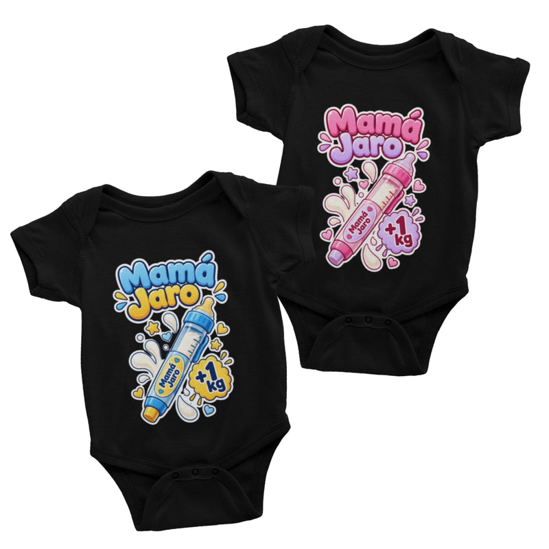 Body Divertido Preto Mamá Jaro