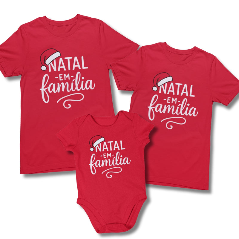 Kit Vermelho Natal em Família