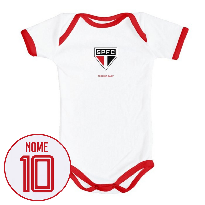 Body Branco Personalizado do São Paulo