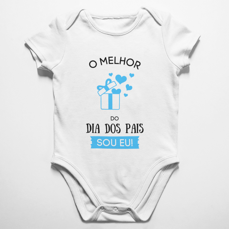 Body Poliester Melhor Presente Sou Eu - Azul