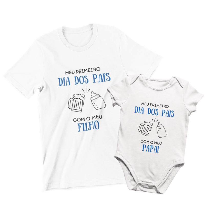 Kit Poliester Primeiro Dia Dos Pais Com Meu Filho