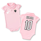 Body Bebê Rosa Oficial Atlético Mineiro – Personalizado com Nome e Número