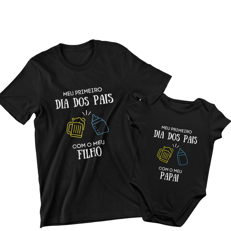 Kit Dia Dos Pais Mamadeira e Chopp - Mamadeira Azul