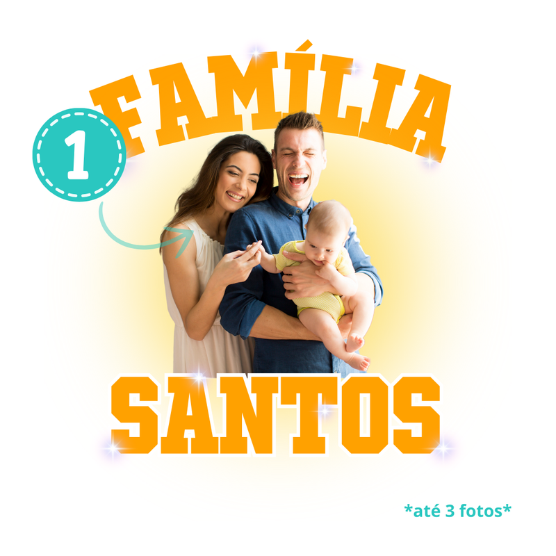 Body Personalizado Com Foto - Família