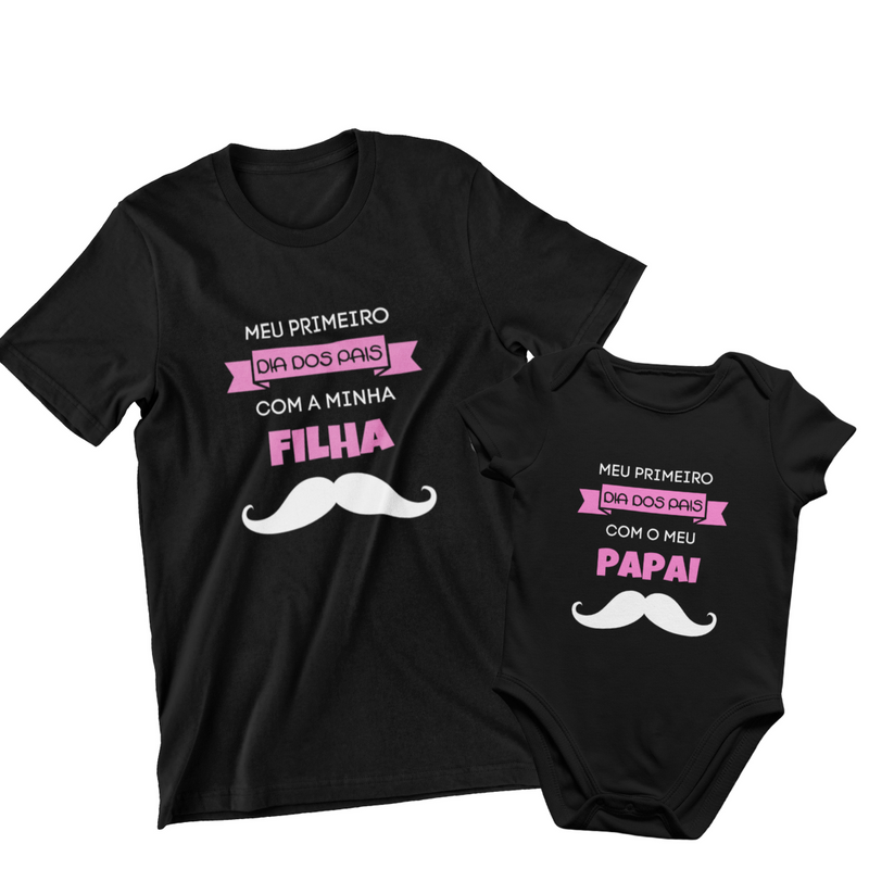 Kit Primeiro Dia Dos Pais Com Minha Filha - Bigode