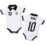 Body Polo Bebê Oficial Corinthians – Personalizado com Nome e Número