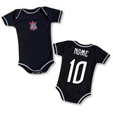Body Bebê Preto Corinthians – Personalizado com Nome e Número