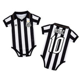 Kit Luxo Body Bebê Oficial Proteção UV Premium Santos Listrado Menina – Saia, Tênis e Laço
