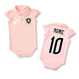 Body Bebê Rosa Botafogo – Personalizado com Nome e Número