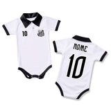 Body Polo Bebê Oficial Santos – Personalizado com Nome e Número