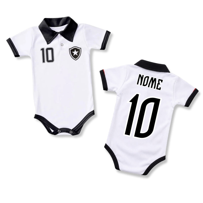 Body Polo Bebê Oficial Botafogo – Personalizado com Nome e Número