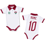 Kit Luxo Body Bebê Polo Fluminense Menina – Saia, Tênis e Laço