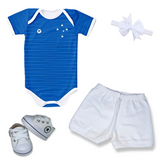 Kit Luxo Body Proteção UV Cruzeiro Com Tênis, Shorts/Calça e Laço