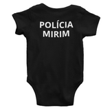 Body Bebê Preto da PC Polícia Civil Personalizado com Nome e Brasão do Estado
