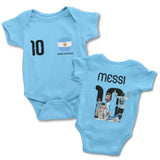 Body Personalizado da Argentina Azul Bebê - Edição Especial Messi