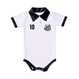 Body Polo Bebê Oficial Santos – Personalizado com Nome e Número